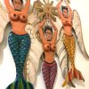 Décoration murale sirène Frida seins nus avec resplendeur