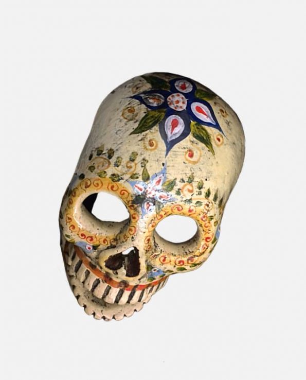 Crâne vanité du Guatemala, Blanc cassé