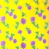 Oilcloth Rosas, yellow (by roll 11mx120cm)