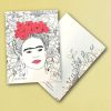 Cahier Frida Kahlo visage et fleurs