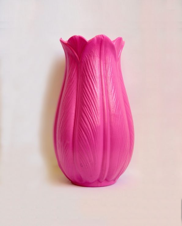 Vase tulipe petit fuschia
