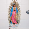 Statue résine Vierge de Guadalupe 50cm - Bleu