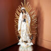 Virgin of Guadalupe resin statue 50cm -White