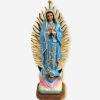 Statue résine vierge de Guadalupe 30cm - bleue