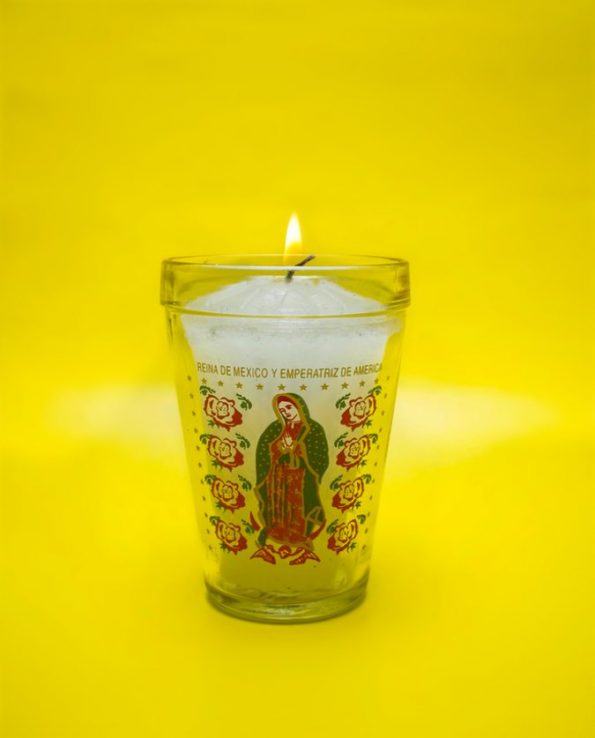 Bougie sérigraphiée Vierge de Guadalupe