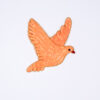 Sewing patch Flying Dove - Salmon