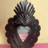 Antigua heart frame - satin black