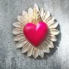 carved heart - Daisy